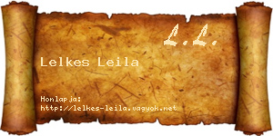 Lelkes Leila névjegykártya